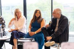 Agnieszka Moody , Bhavna Mistry and Pranab Kapadia  at Film Conclave, India Week