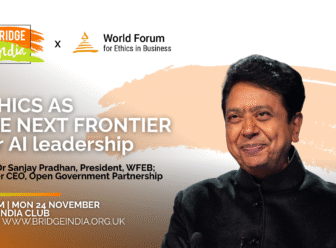 Dr Sanjay Pradhan will be speaking at the World Forum for Ethics in Business x Bridge India event